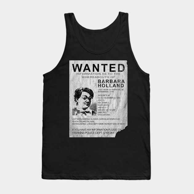 Barb is Wanted Tank Top by MondoDellamorto